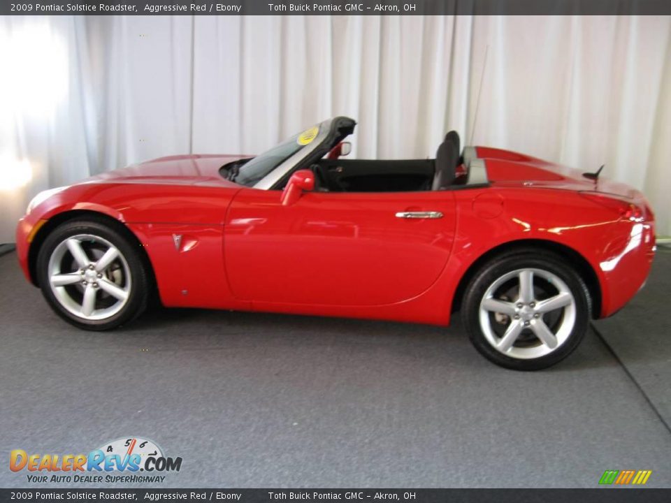 2009 Pontiac Solstice Roadster Aggressive Red / Ebony Photo #5