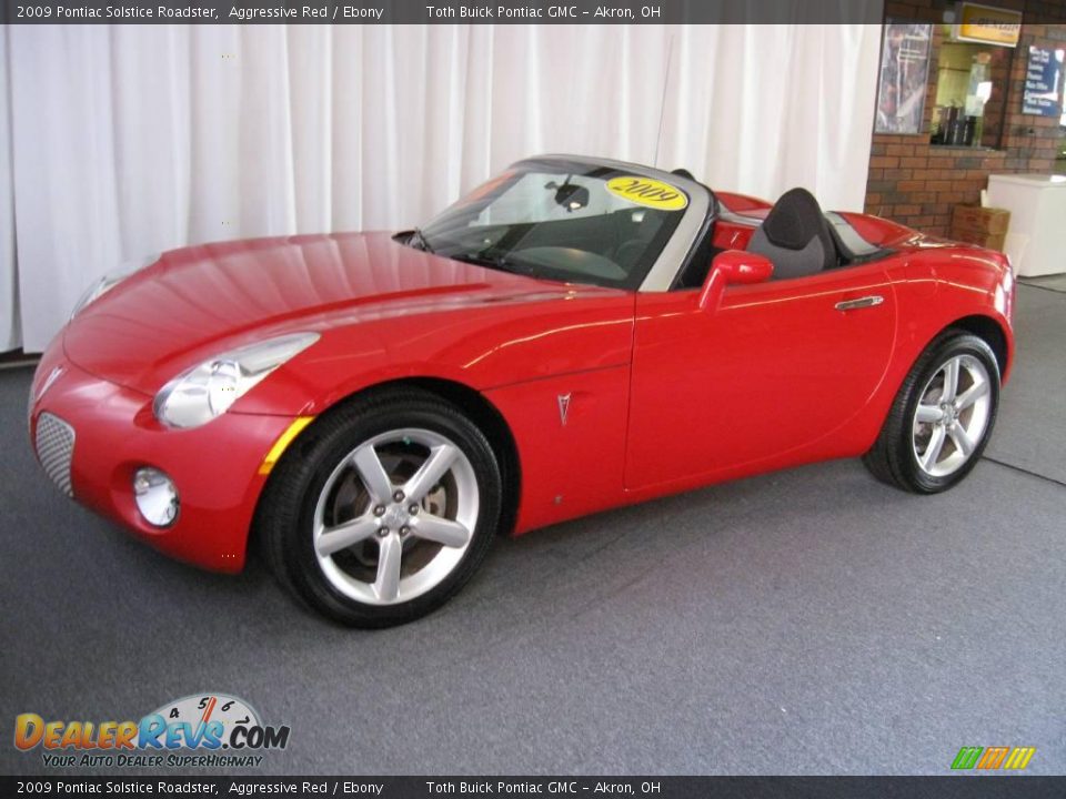 2009 Pontiac Solstice Roadster Aggressive Red / Ebony Photo #6