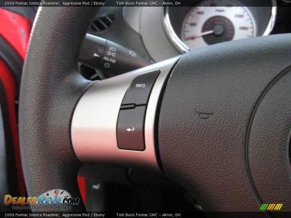 2009 Pontiac Solstice Roadster Aggressive Red / Ebony Photo #10
