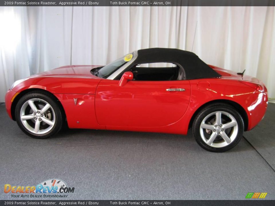 2009 Pontiac Solstice Roadster Aggressive Red / Ebony Photo #18