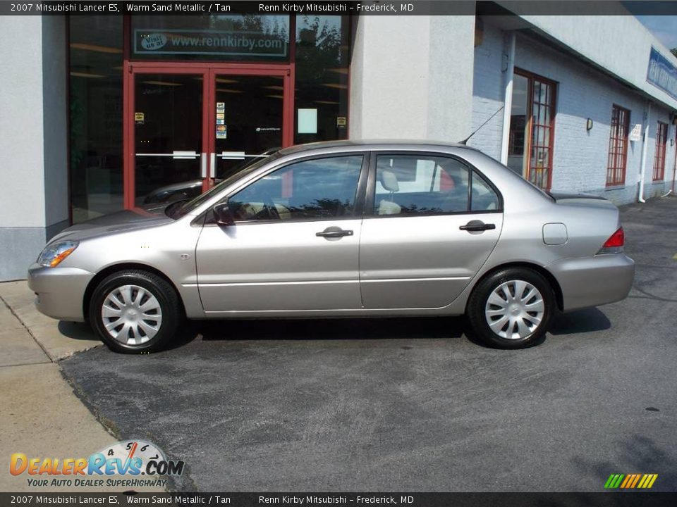 2007 Mitsubishi Lancer ES Warm Sand Metallic / Tan Photo #3