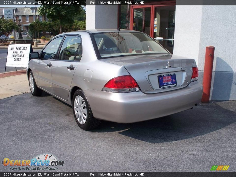 2007 Mitsubishi Lancer ES Warm Sand Metallic / Tan Photo #4