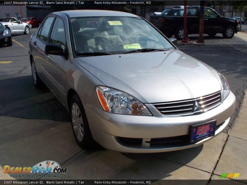 2007 Mitsubishi Lancer ES Warm Sand Metallic / Tan Photo #7