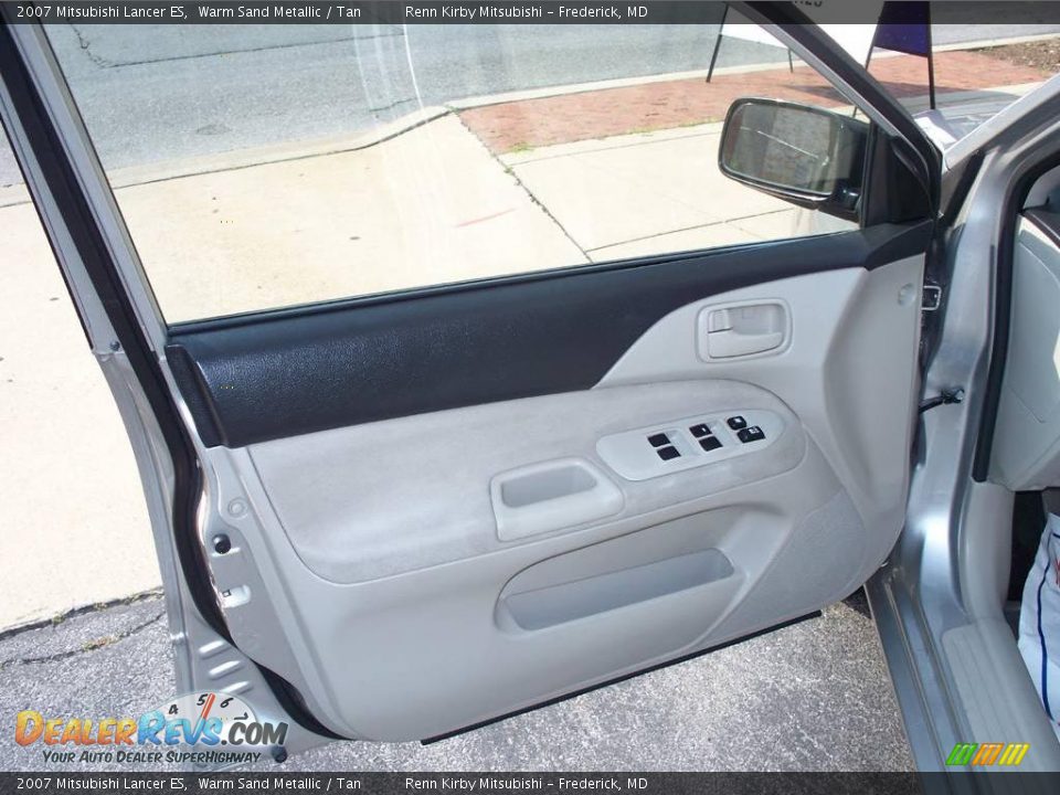 2007 Mitsubishi Lancer ES Warm Sand Metallic / Tan Photo #16