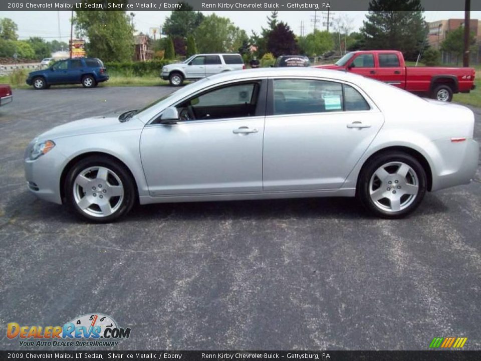 2009 Chevrolet Malibu LT Sedan Silver Ice Metallic / Ebony Photo #6