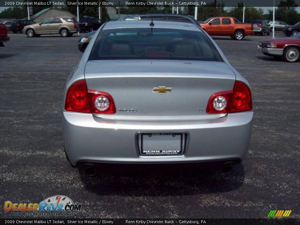2009 Chevrolet Malibu LT Sedan Silver Ice Metallic / Ebony Photo #7