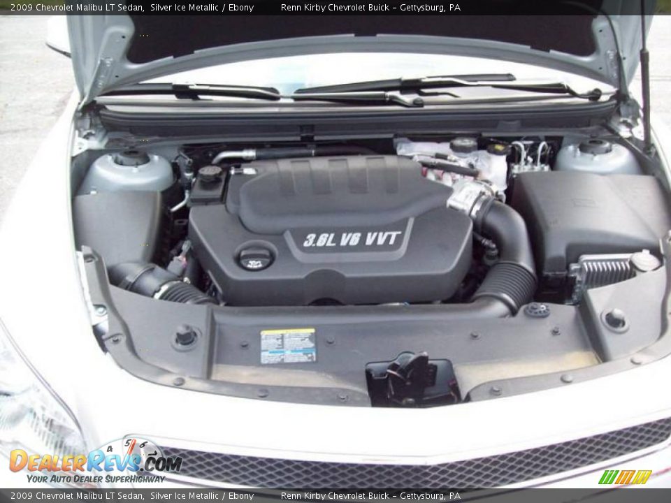 2009 Chevrolet Malibu LT Sedan Silver Ice Metallic / Ebony Photo #10