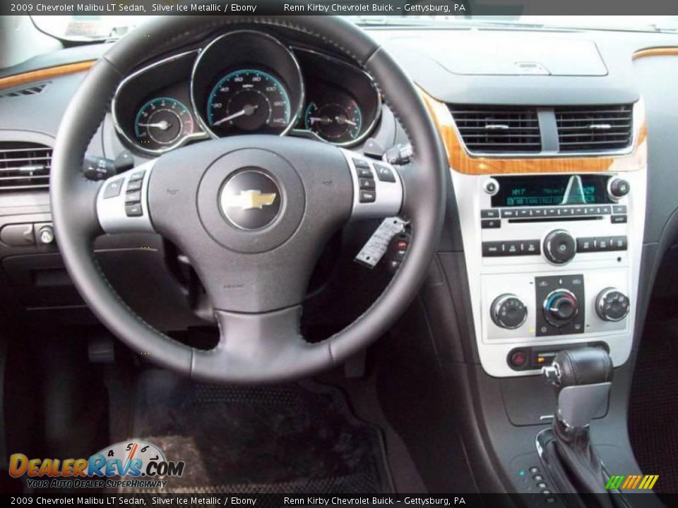 2009 Chevrolet Malibu LT Sedan Silver Ice Metallic / Ebony Photo #13