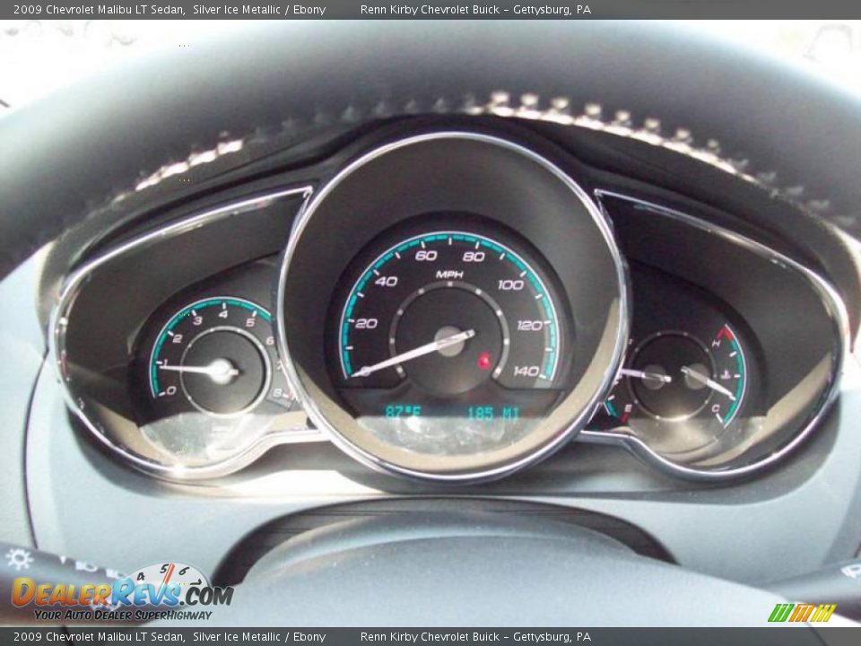 2009 Chevrolet Malibu LT Sedan Silver Ice Metallic / Ebony Photo #16