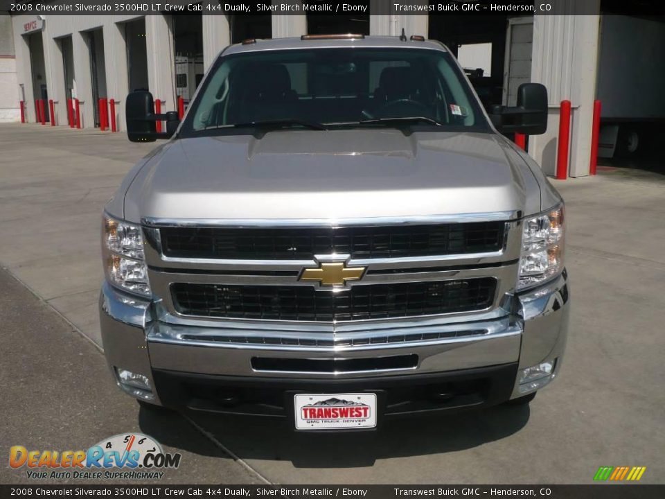 2008 Chevrolet Silverado 3500HD LT Crew Cab 4x4 Dually Silver Birch Metallic / Ebony Photo #2