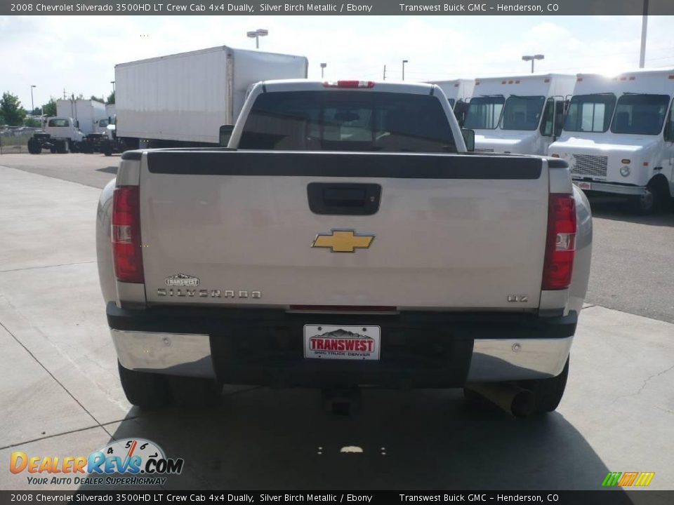 2008 Chevrolet Silverado 3500HD LT Crew Cab 4x4 Dually Silver Birch Metallic / Ebony Photo #5