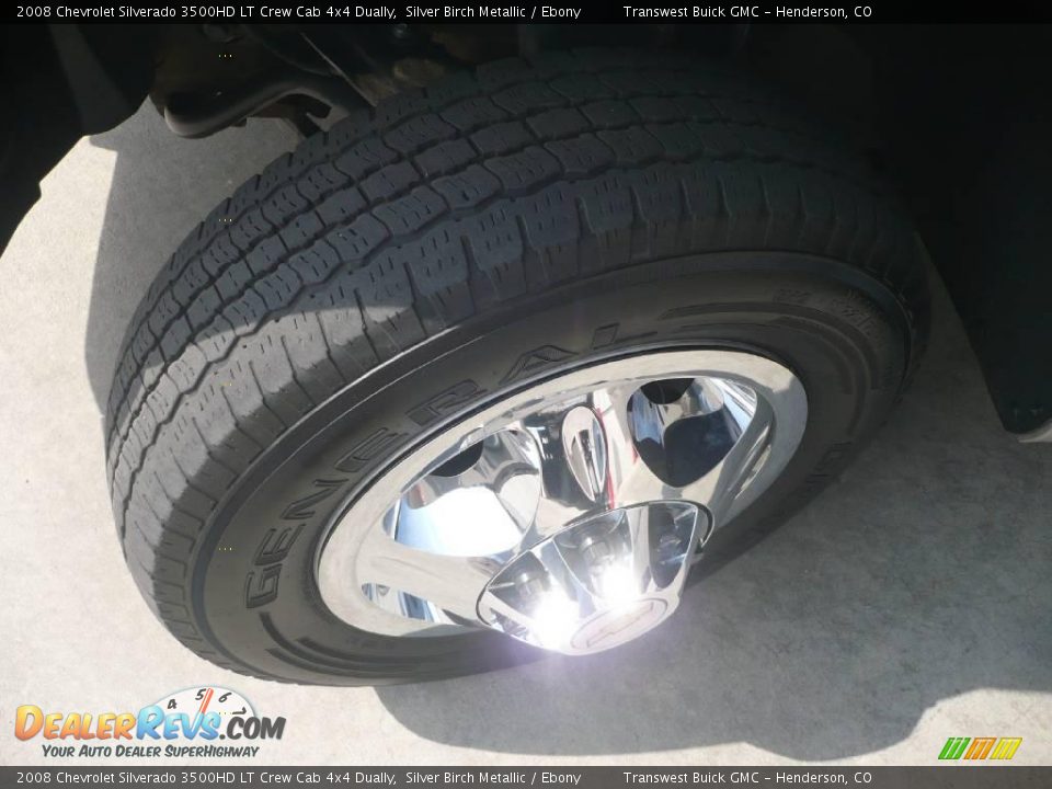 2008 Chevrolet Silverado 3500HD LT Crew Cab 4x4 Dually Silver Birch Metallic / Ebony Photo #7
