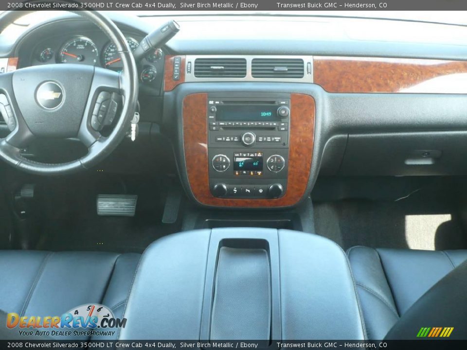 2008 Chevrolet Silverado 3500HD LT Crew Cab 4x4 Dually Silver Birch Metallic / Ebony Photo #11