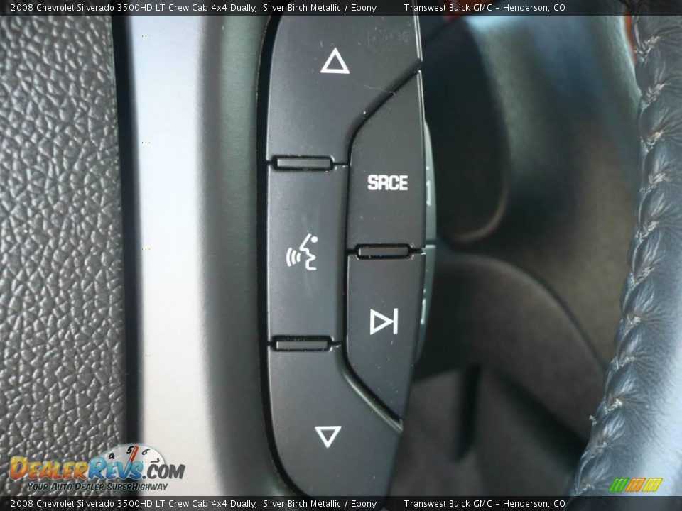 2008 Chevrolet Silverado 3500HD LT Crew Cab 4x4 Dually Silver Birch Metallic / Ebony Photo #19