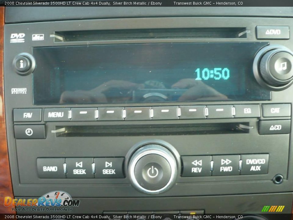 2008 Chevrolet Silverado 3500HD LT Crew Cab 4x4 Dually Silver Birch Metallic / Ebony Photo #22
