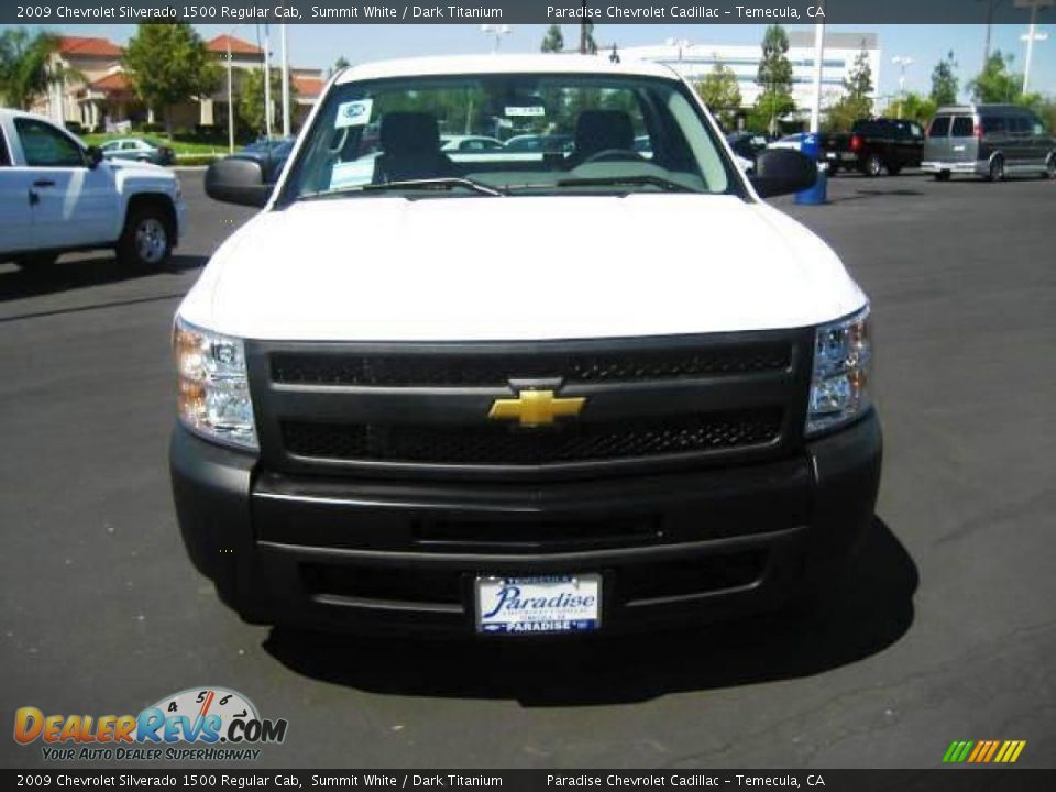2009 Chevrolet Silverado 1500 Regular Cab Summit White / Dark Titanium Photo #4