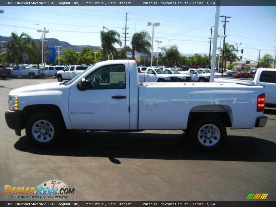 2009 Chevrolet Silverado 1500 Regular Cab Summit White / Dark Titanium Photo #5
