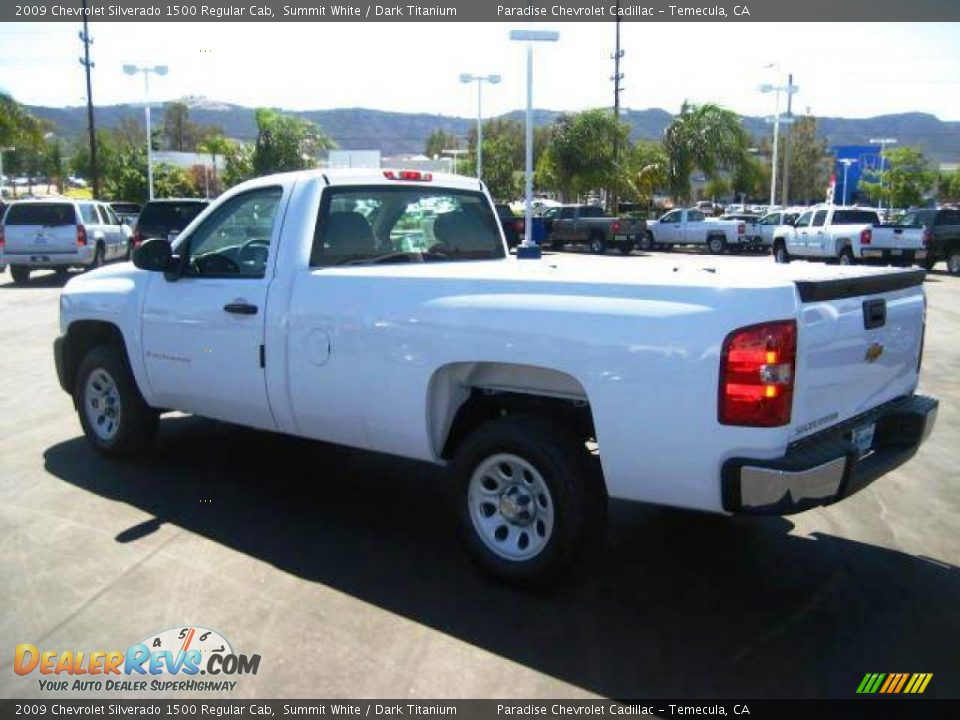 2009 Chevrolet Silverado 1500 Regular Cab Summit White / Dark Titanium Photo #6