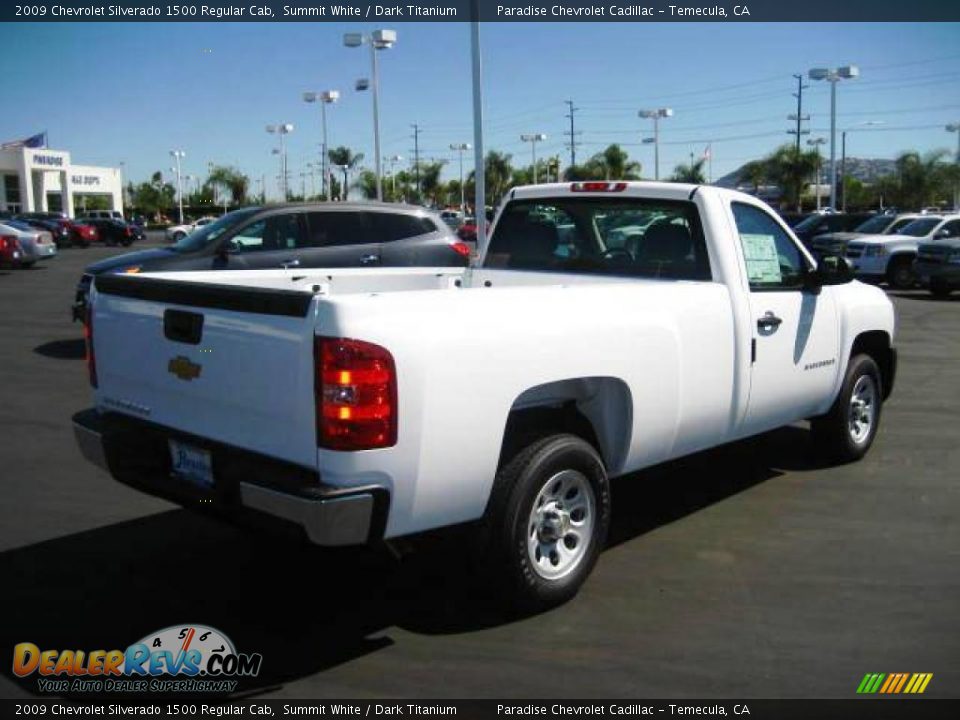 2009 Chevrolet Silverado 1500 Regular Cab Summit White / Dark Titanium Photo #7