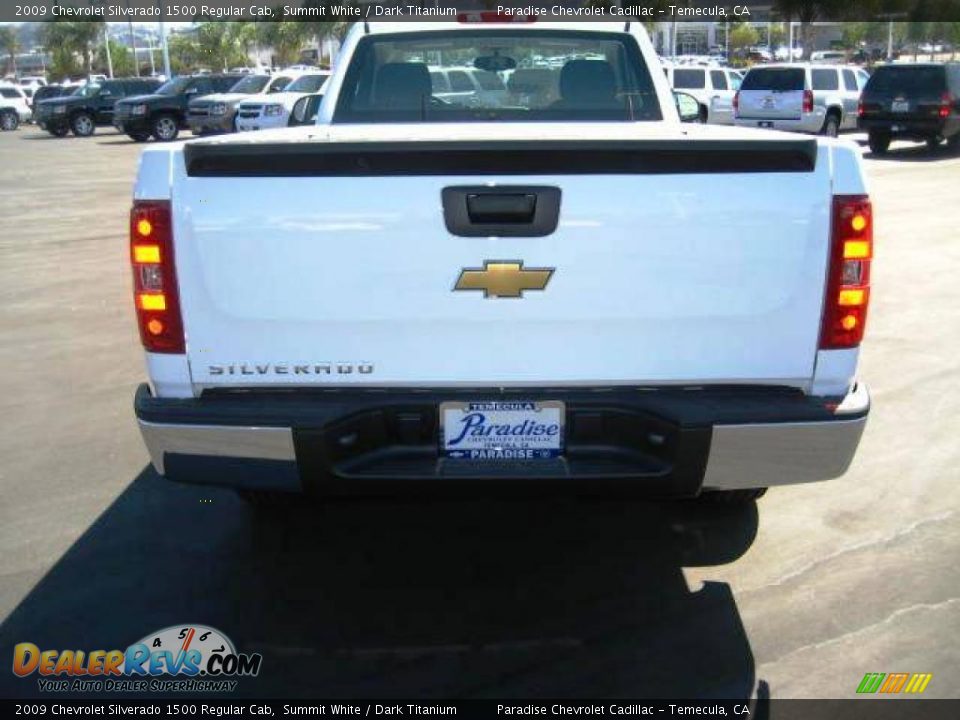 2009 Chevrolet Silverado 1500 Regular Cab Summit White / Dark Titanium Photo #9