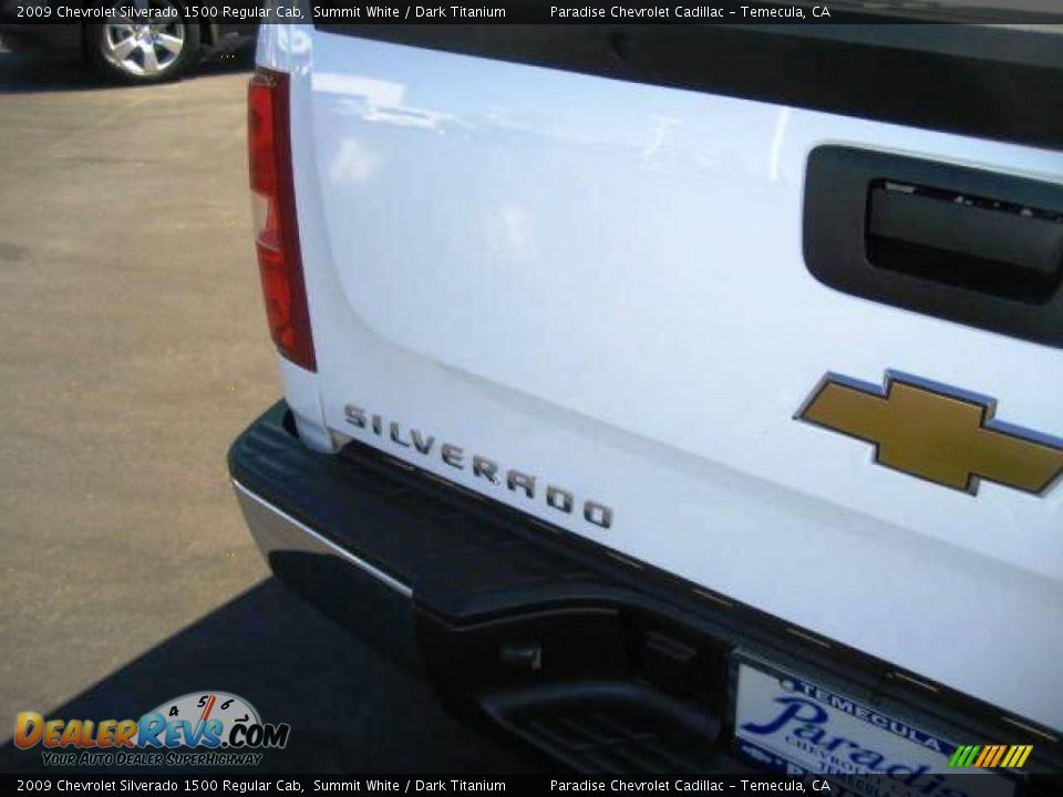 2009 Chevrolet Silverado 1500 Regular Cab Summit White / Dark Titanium Photo #10