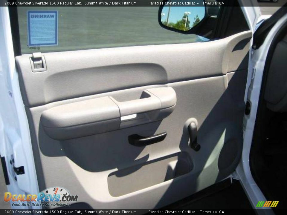 2009 Chevrolet Silverado 1500 Regular Cab Summit White / Dark Titanium Photo #15