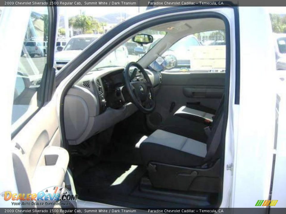 2009 Chevrolet Silverado 1500 Regular Cab Summit White / Dark Titanium Photo #16