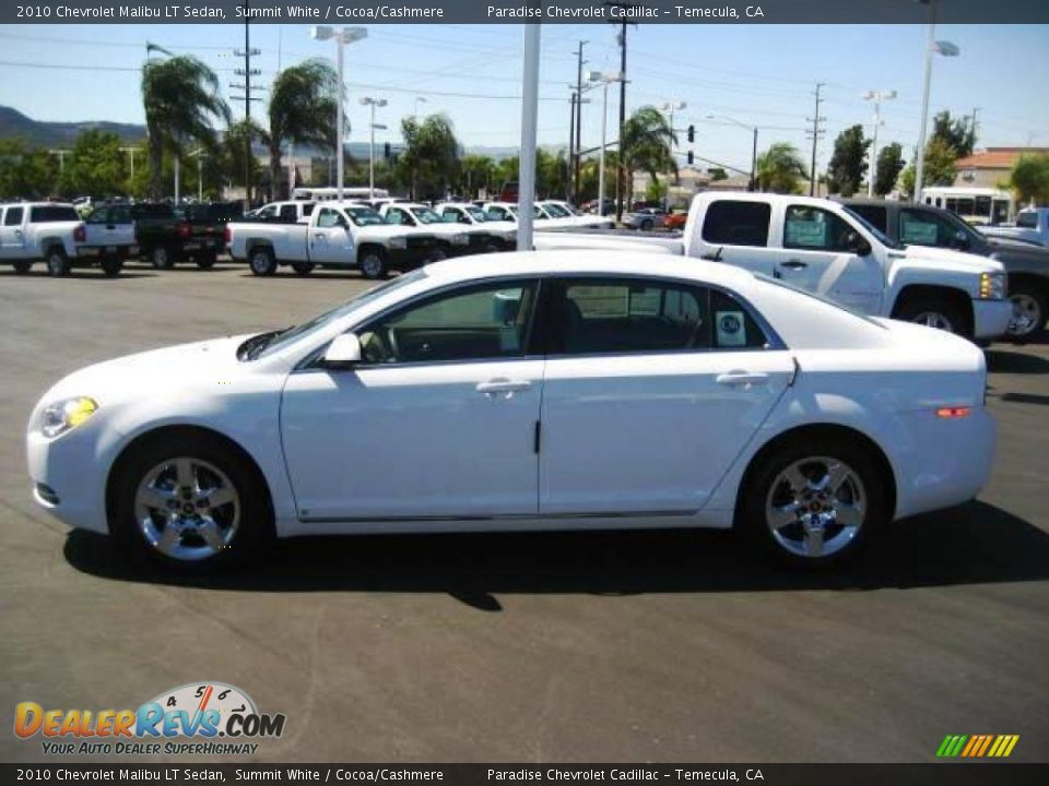 2010 Chevrolet Malibu LT Sedan Summit White / Cocoa/Cashmere Photo #4
