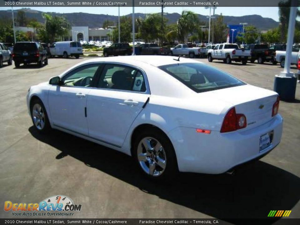 2010 Chevrolet Malibu LT Sedan Summit White / Cocoa/Cashmere Photo #5