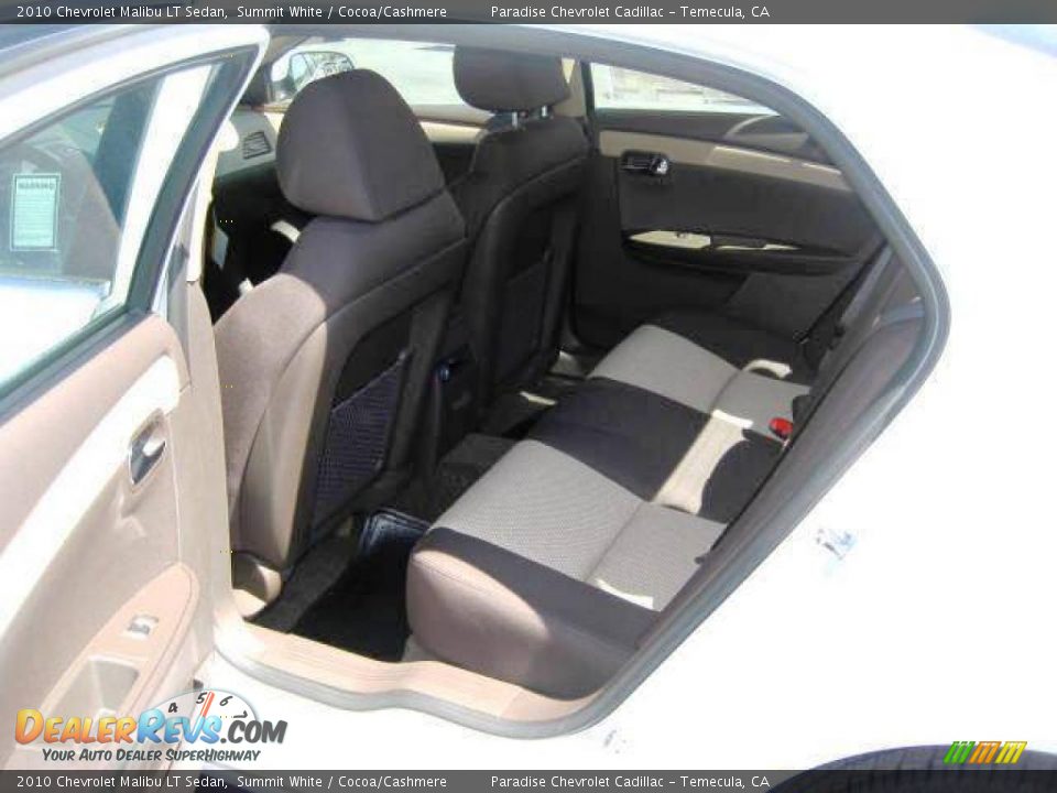 2010 Chevrolet Malibu LT Sedan Summit White / Cocoa/Cashmere Photo #13