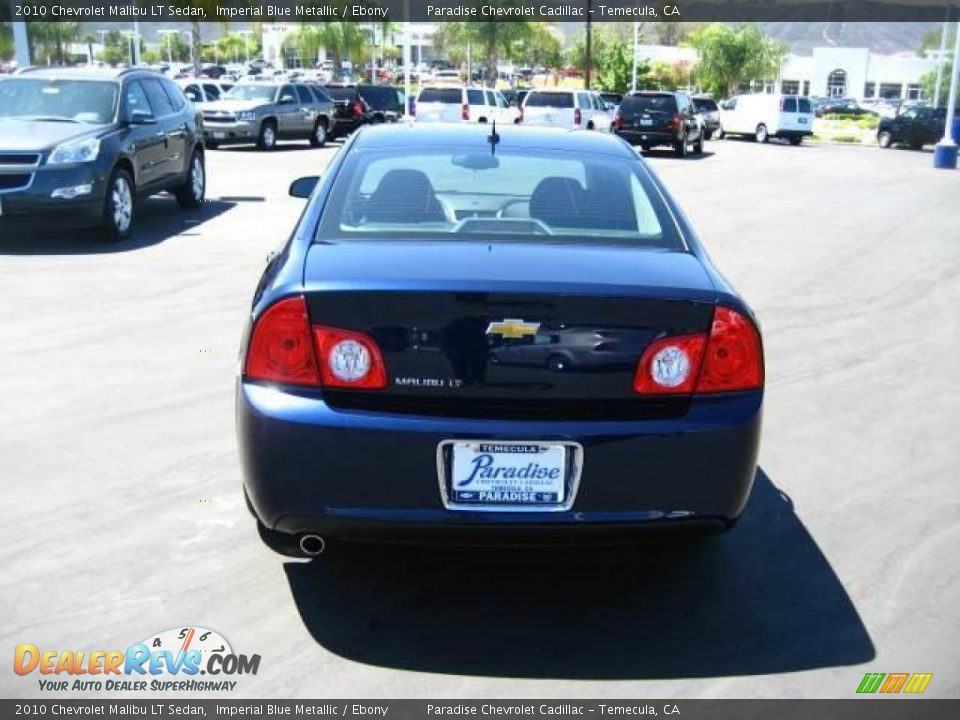 2010 Chevrolet Malibu LT Sedan Imperial Blue Metallic / Ebony Photo #8