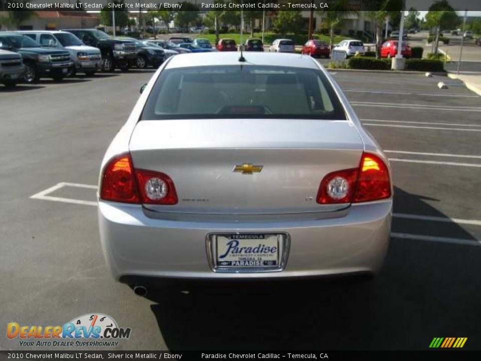 2010 Chevrolet Malibu LT Sedan Silver Ice Metallic / Ebony Photo #3