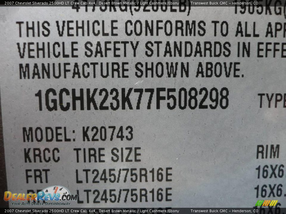 2007 Chevrolet Silverado 2500HD LT Crew Cab 4x4 Desert Brown Metallic / Light Cashmere/Ebony Photo #24