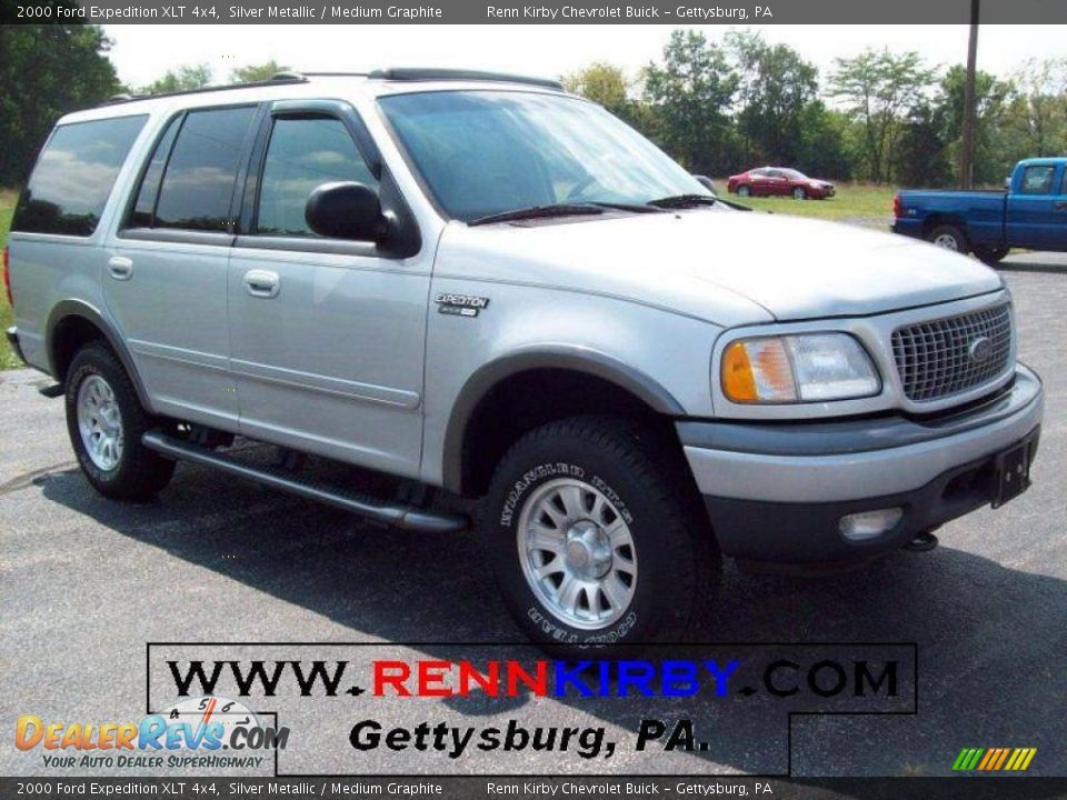 2000 Ford Expedition XLT 4x4 Silver Metallic / Medium Graphite Photo #1