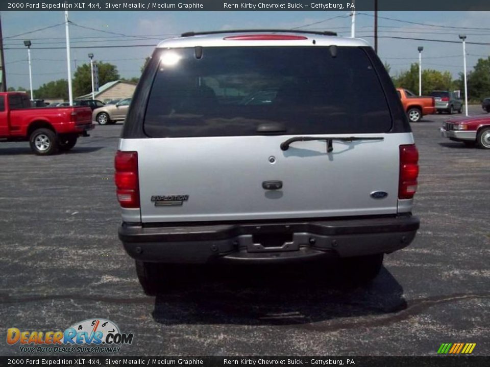 2000 Ford Expedition XLT 4x4 Silver Metallic / Medium Graphite Photo #6