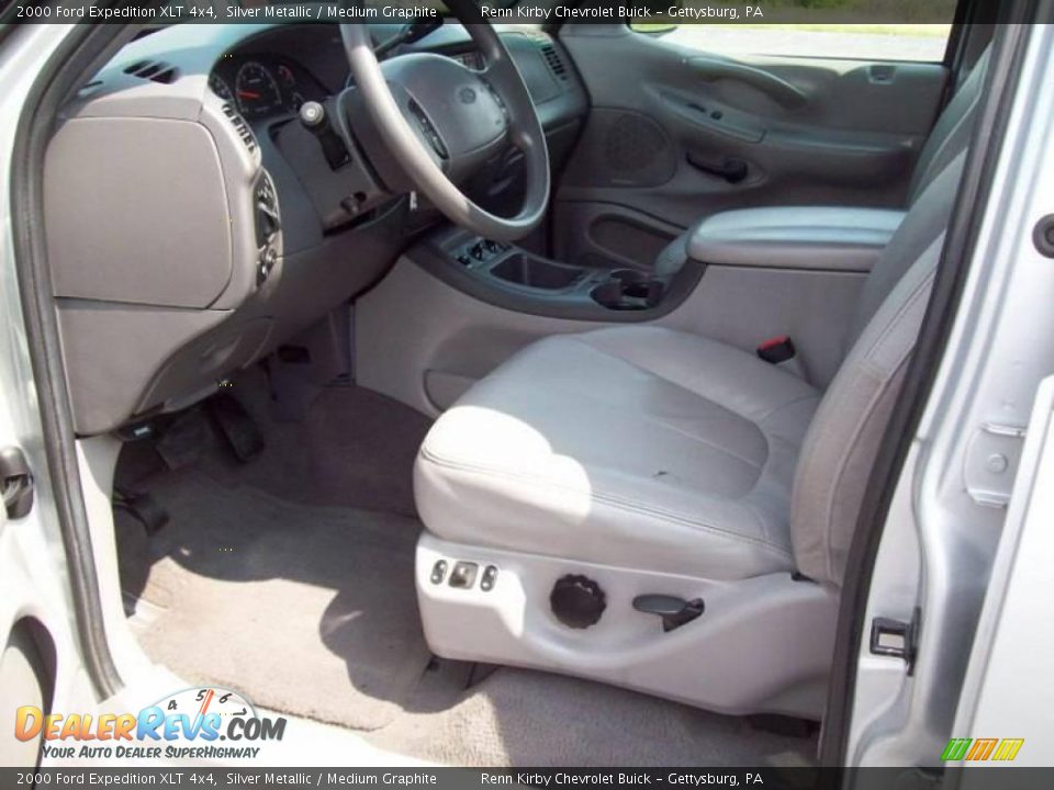2000 Ford Expedition XLT 4x4 Silver Metallic / Medium Graphite Photo #16