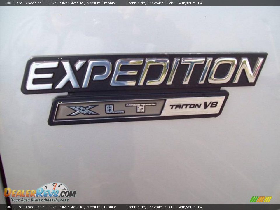 2000 Ford Expedition XLT 4x4 Silver Metallic / Medium Graphite Photo #28