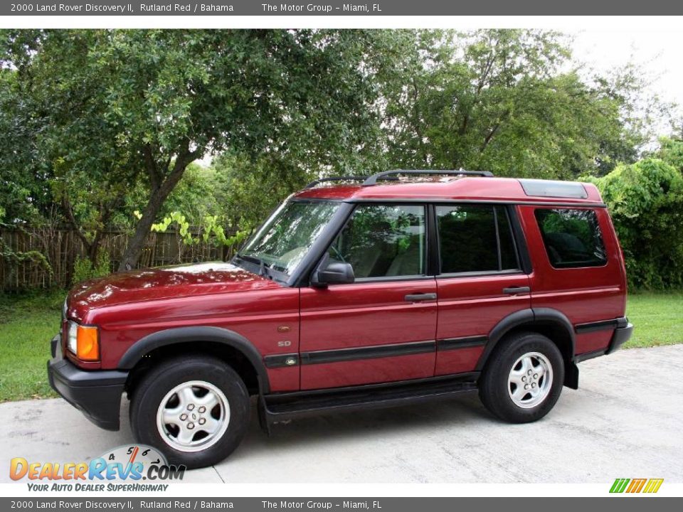 2000 Land Rover Discovery II Rutland Red / Bahama Photo #3