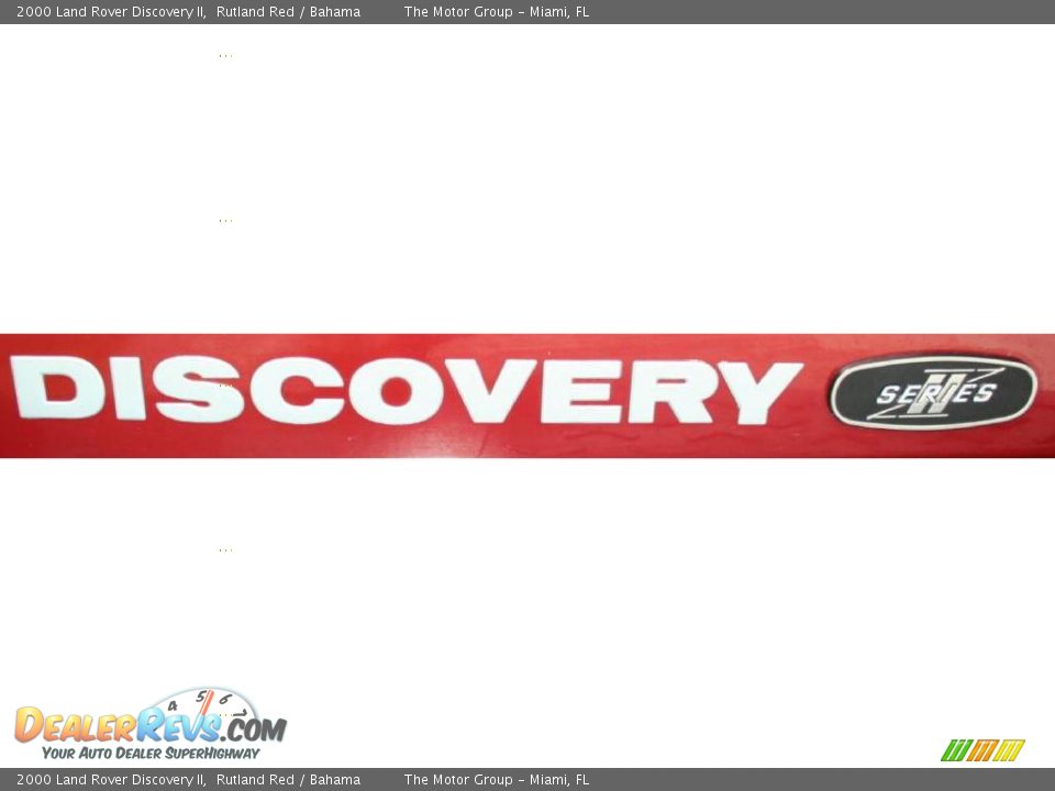 2000 Land Rover Discovery II Rutland Red / Bahama Photo #36
