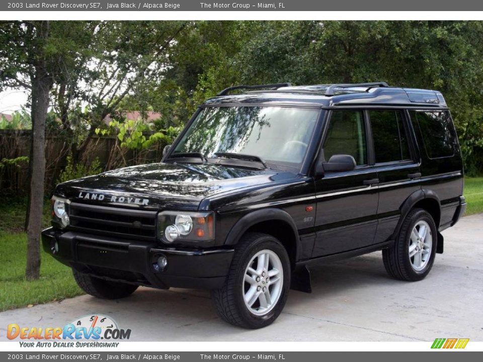 2003 Land Rover Discovery SE7 Java Black / Alpaca Beige Photo #1