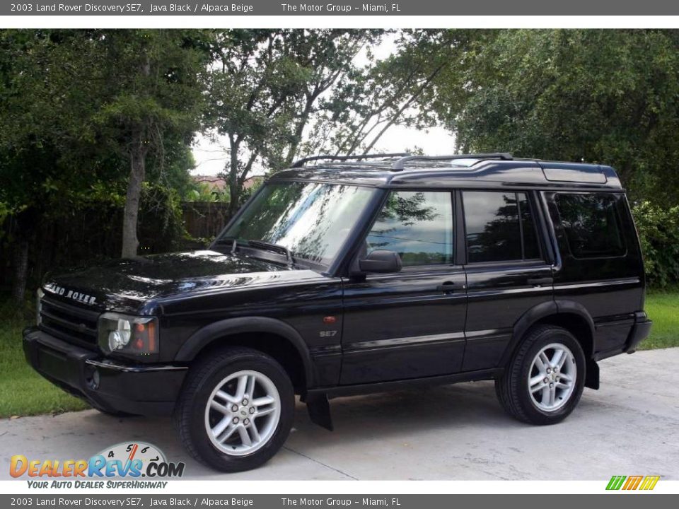 2003 Land Rover Discovery SE7 Java Black / Alpaca Beige Photo #2
