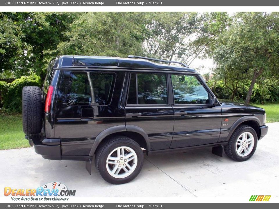 2003 Land Rover Discovery SE7 Java Black / Alpaca Beige Photo #8
