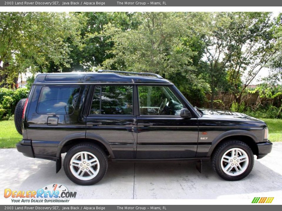 2003 Land Rover Discovery SE7 Java Black / Alpaca Beige Photo #9