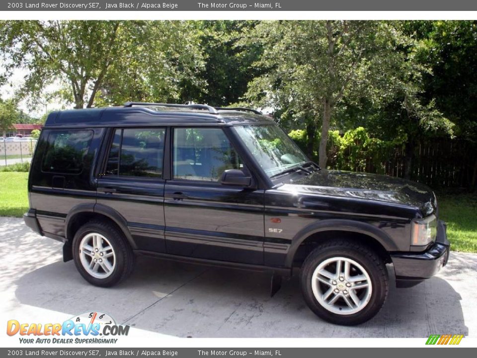 2003 Land Rover Discovery SE7 Java Black / Alpaca Beige Photo #10