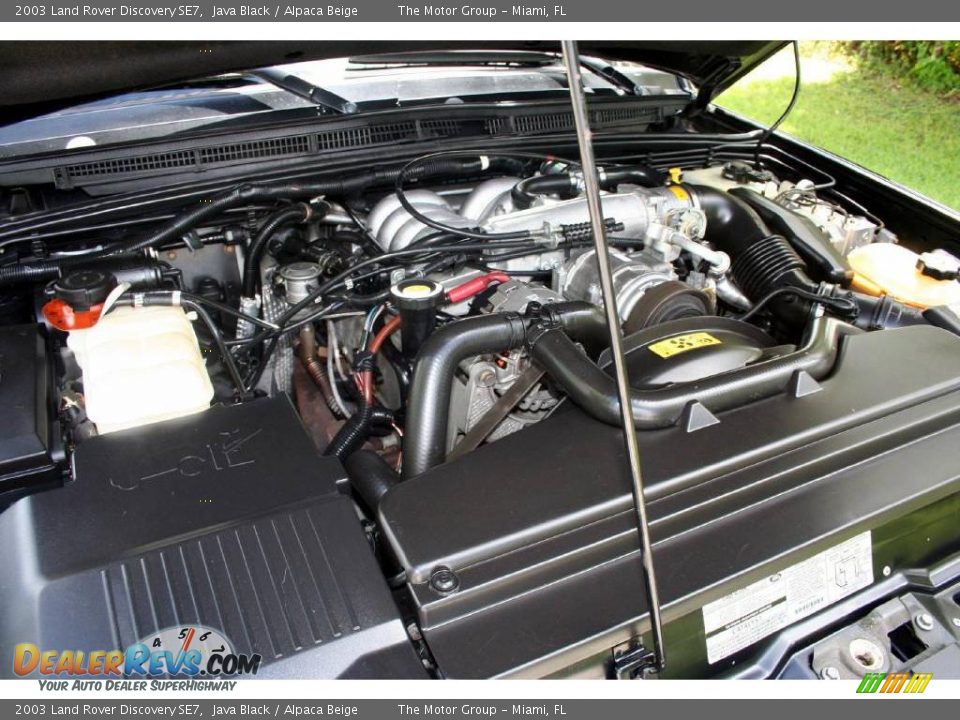 2003 Land Rover Discovery SE7 Java Black / Alpaca Beige Photo #21
