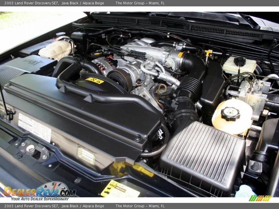 2003 Land Rover Discovery SE7 Java Black / Alpaca Beige Photo #22
