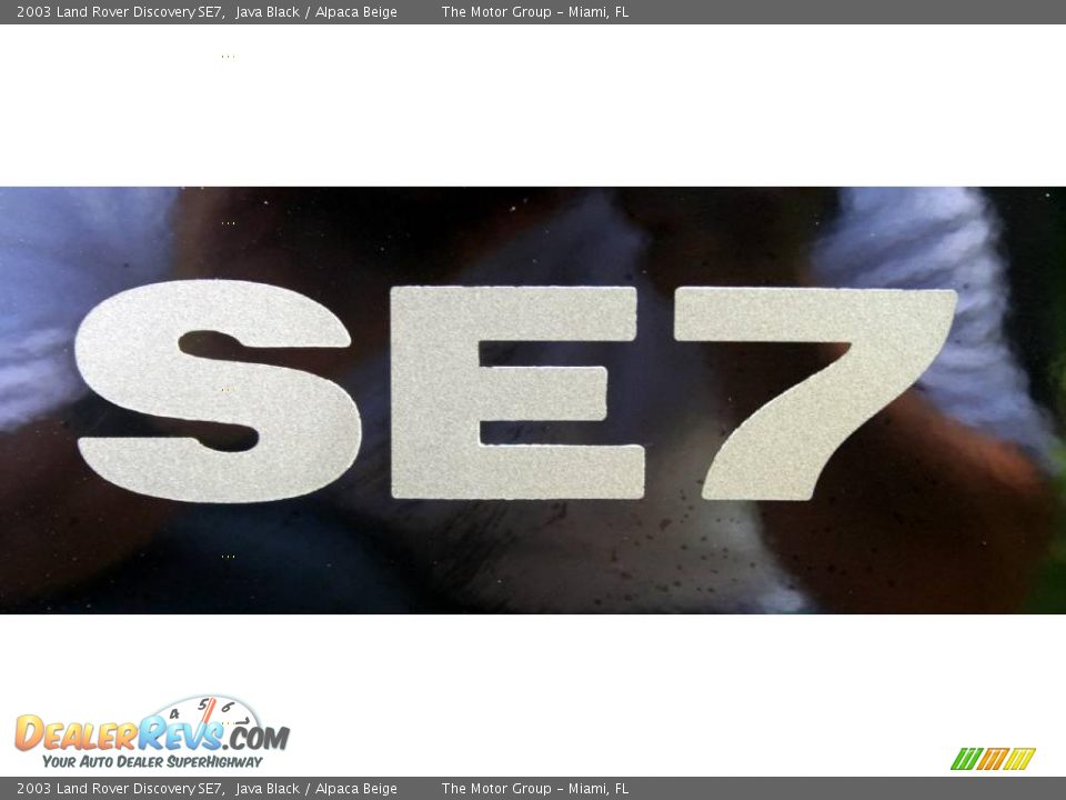 2003 Land Rover Discovery SE7 Java Black / Alpaca Beige Photo #25