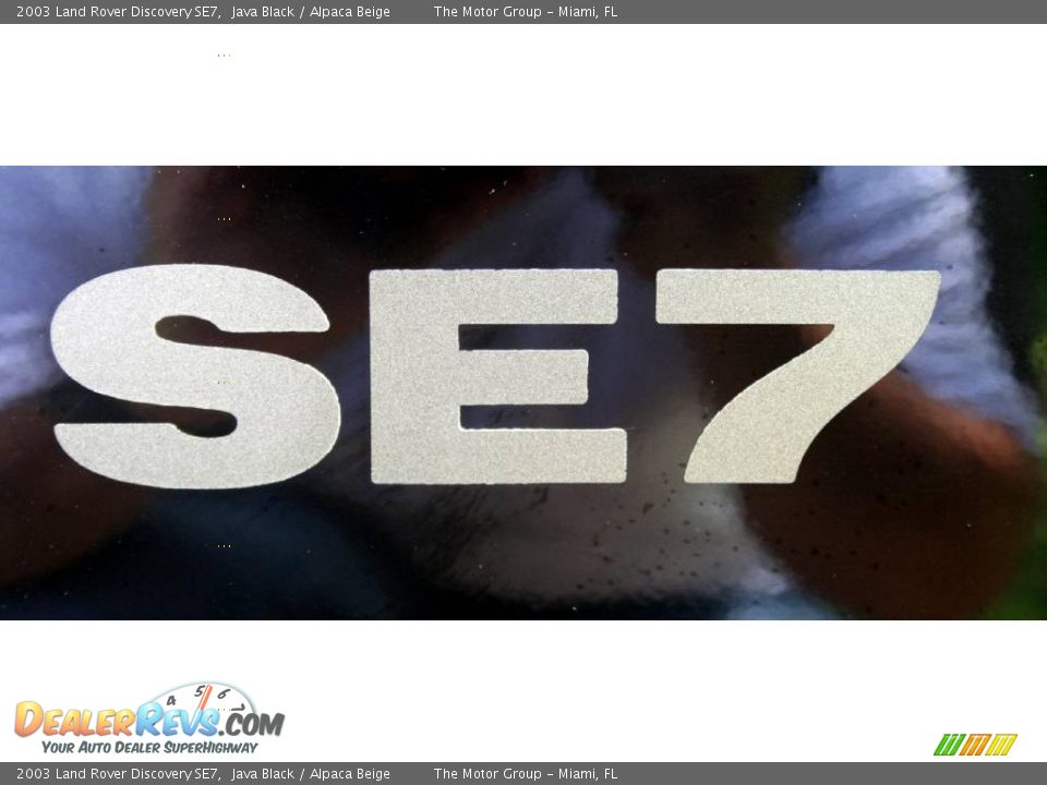 2003 Land Rover Discovery SE7 Java Black / Alpaca Beige Photo #26