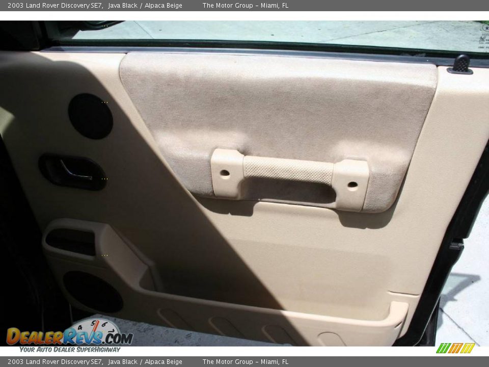 2003 Land Rover Discovery SE7 Java Black / Alpaca Beige Photo #28
