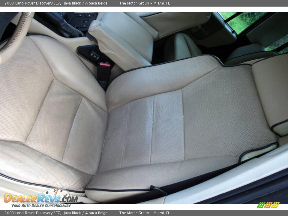 2003 Land Rover Discovery SE7 Java Black / Alpaca Beige Photo #31